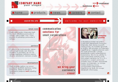 Web Templates - HTML designs, website graphics and web page backgrounds
