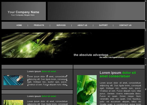 Web Templates - HTML designs, website graphics and web page backgrounds