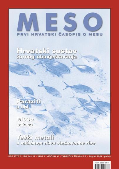MESO - Prvi hrvatski časopis o mesu - Broj 3, Godina VI